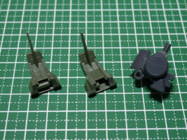 軸部分を6割ほどカットして、後ハメ時に干渉する箇所を削るだけです。